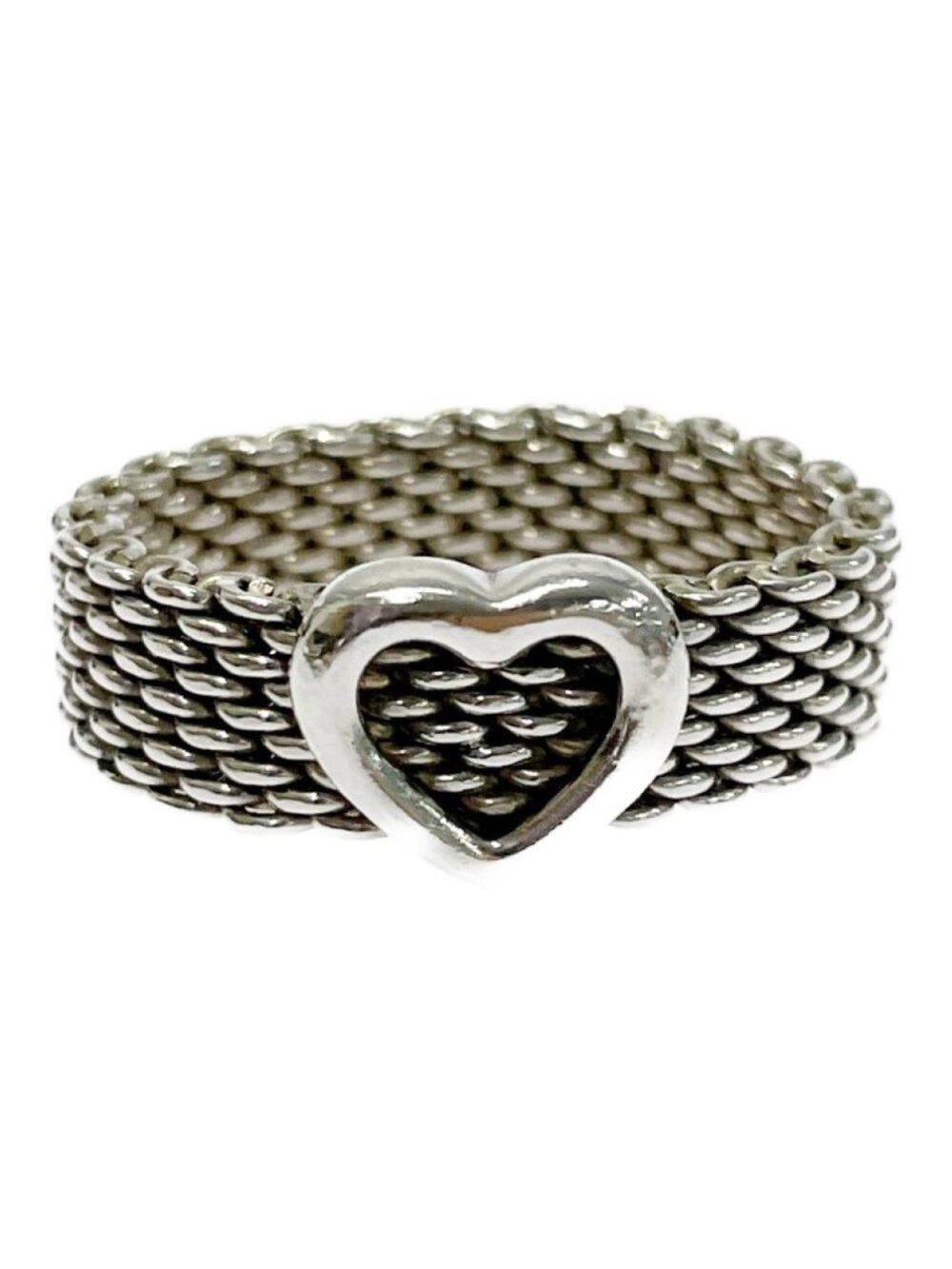 Tiffany & Co Silver Somerset Ring Heart